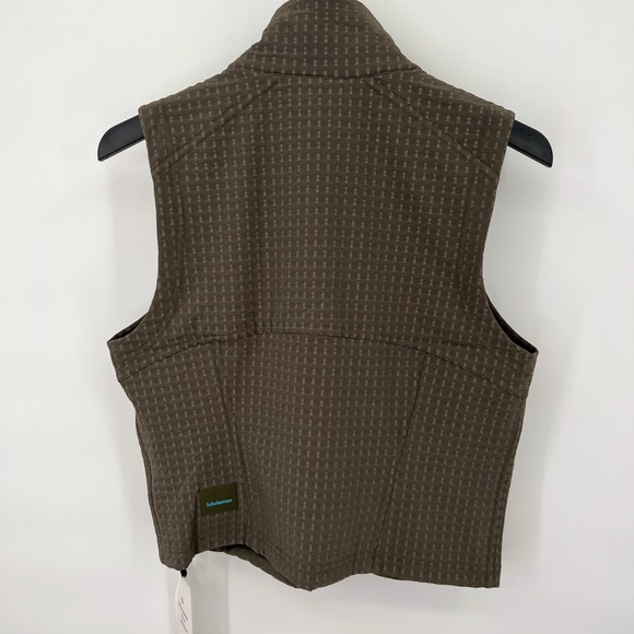 NWT Lululemon Water-Repellent Fleece Hiking Vest Carob Brown Size 8 - Picture 9 of 12